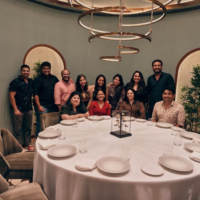 James with his design team